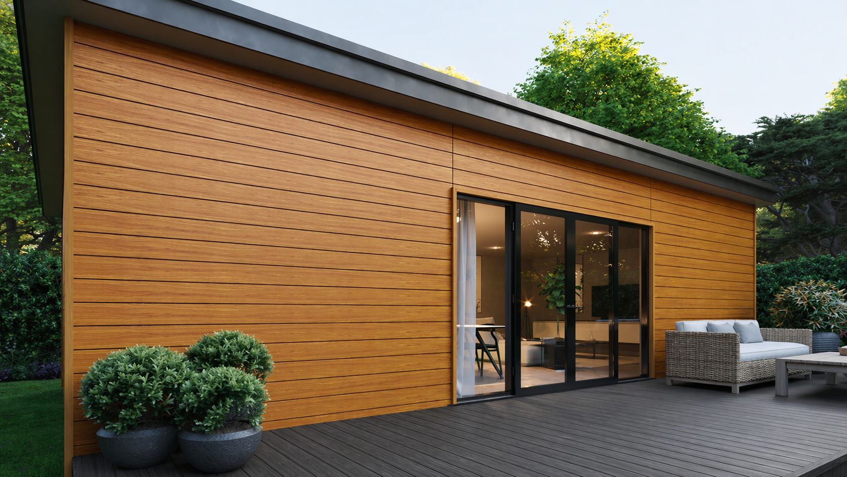 Composite timber cladding