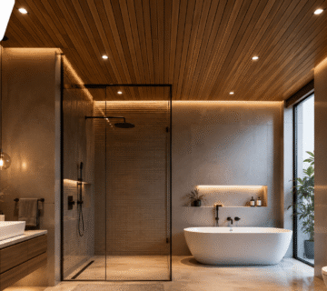 Bathroom ceiling cladding